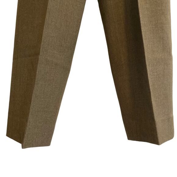 Vintage US Army 50s Olive Drab Green Button Fly High Waist Wide Leg Pants 25x27 - Picture 14 of 16